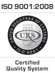 ISO 9001:2008 Certified Quality System